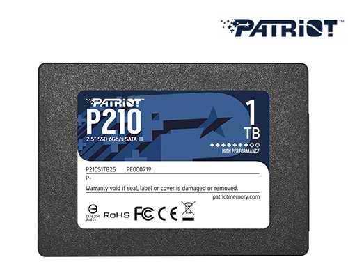 Patriot Sata SSD 2.5 Inch P210 1TB Patriot Sata SSD 2.5 Inch P210 1TB